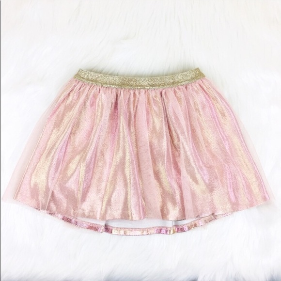 Cat & Jack 3 Skirt Lot Black Pink White Gold Sz Sm - Picture 7 of 13